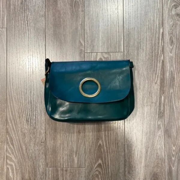 Petit sac bandoulière à rabat vert 