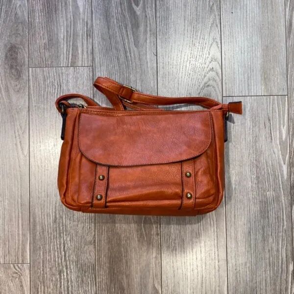 Sac bandoulière cognac 