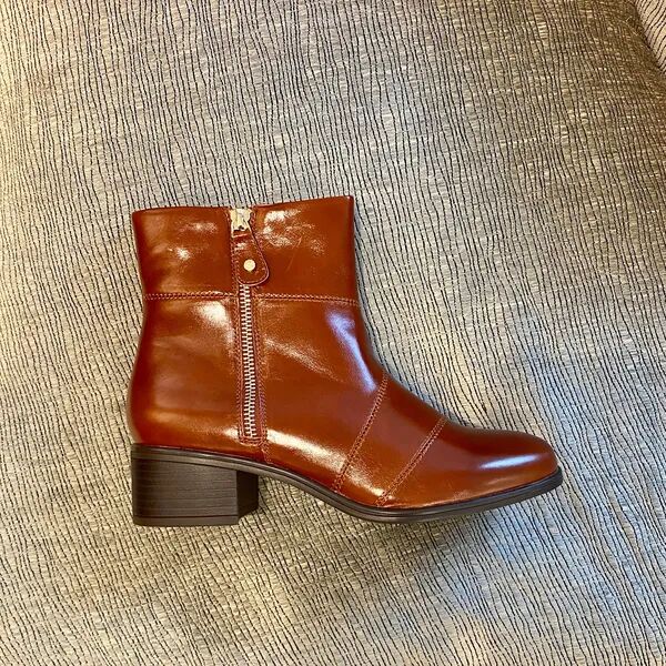 Bottines Karston cuir cognac 