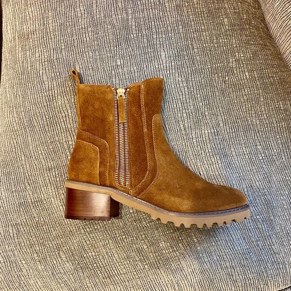 Bottines Karston velours camel 
