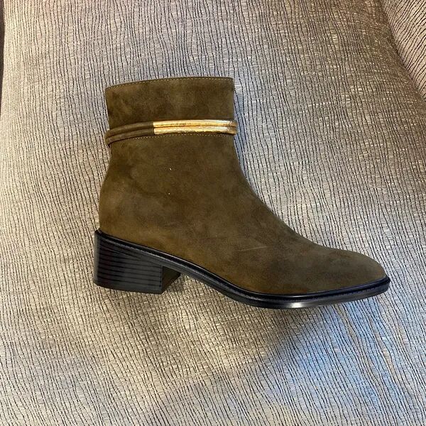 Bottines Mam’zelle velours kaki